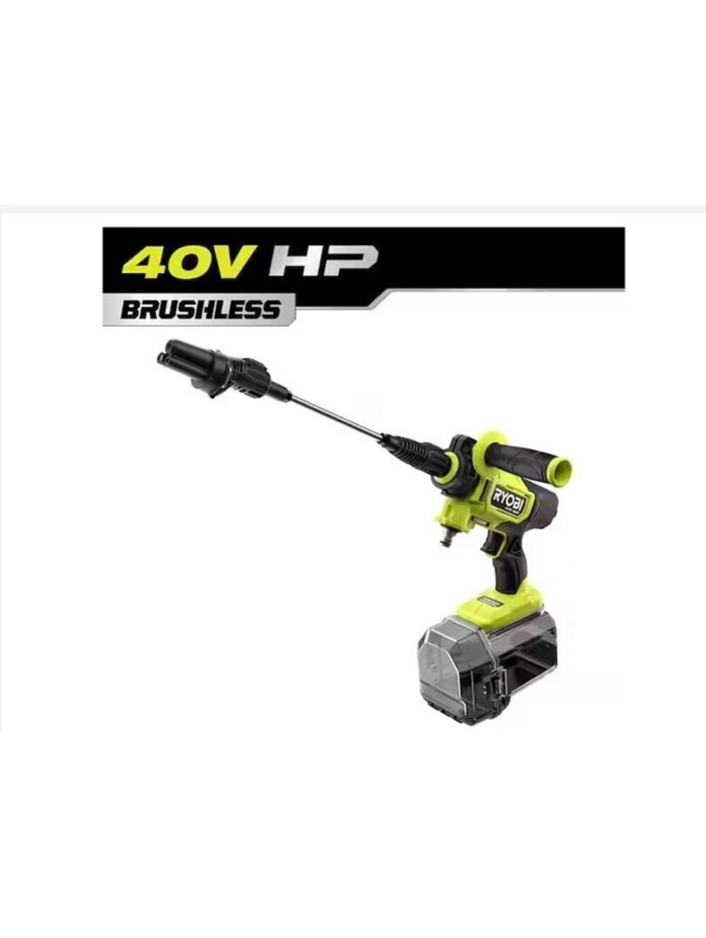 RYOBI 40V HP BRUSHLESS EZCLEAN Electric Power Cleaner Pressure Washer RY124050